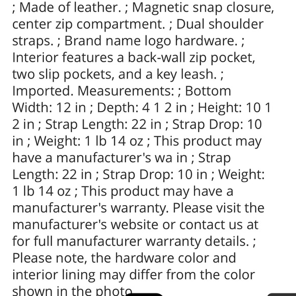 Sold on Mrcichael Kors shoulder Bag - Picture 6 of 6